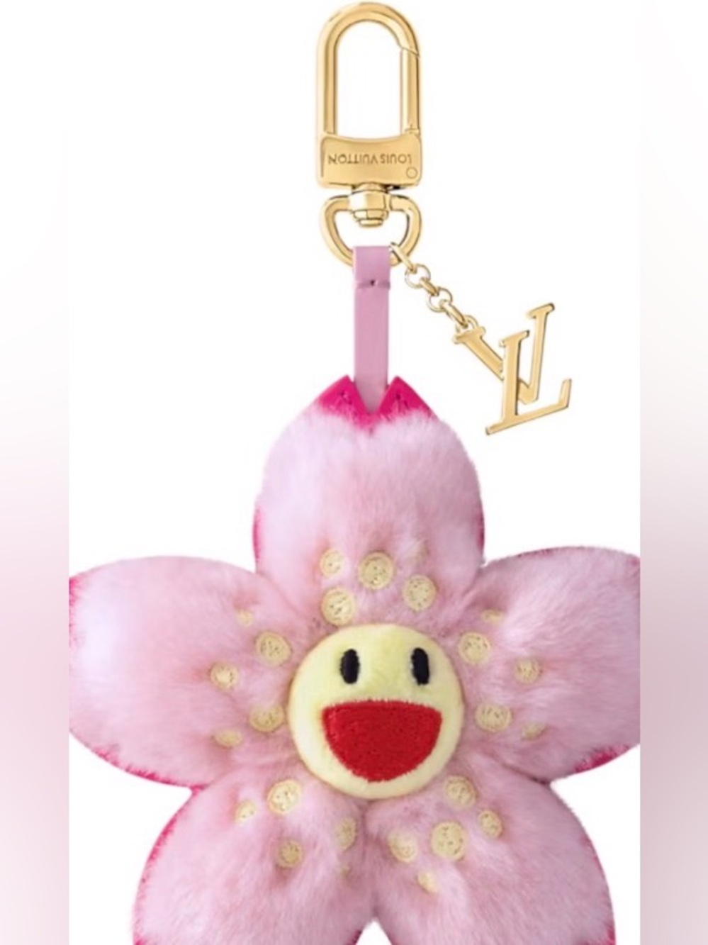 🌸 LV x TM Plush Cherry Blossom 🌸 Bag Charm 😃
